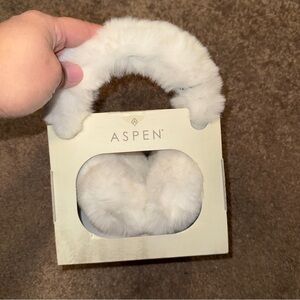White Faux Fur Earmuffs